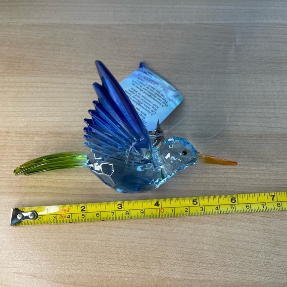 3 Ganz Crystal Expression Acrylic Hummingbird 6” Ornaments with Charm - NWT - Picture 6 of 15